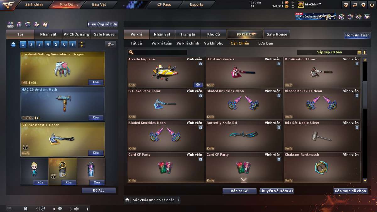 shop acc cf uy tin gia re